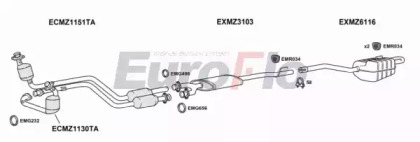 Система выпуска ОГ EuroFlo MZCLK443 4001D